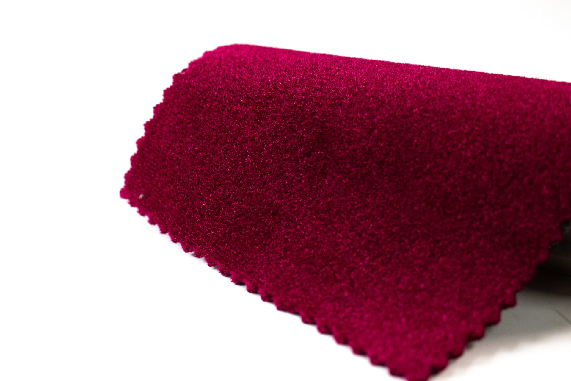 Magenta Ultra Velvet swatch with a soft dense pile
